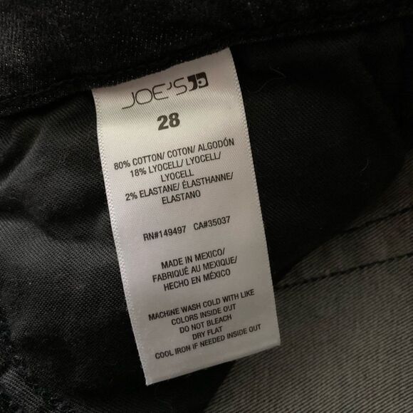 Joes Jeans Womens Size 28 Capri Pants Roll Up Stretch Dark Gray Denim‎ Mid Rise - Picture 4 of 9